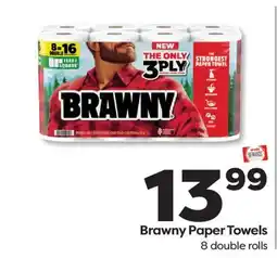 Weis Markets Brawny Paper Towels offer