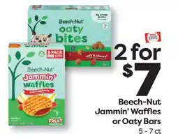 Weis Markets Beech-Nut Jammin' Waffles or Oaty Bars offer
