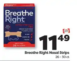 Weis Markets Breathe Right Nasal Strips offer