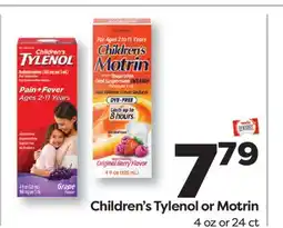 Weis Markets Children's Tylenol or Motrin offer