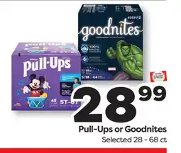 Weis Markets Pull-Ups or Goodnites offer