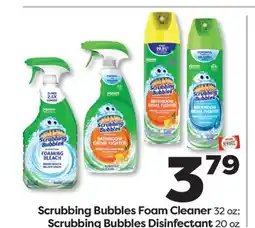 Weis Markets Scrubbing Bubbles Foam Cleaner 32 oz Scrubbing Bubbles Disinfectant 20 oz offer