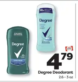 Weis Markets Degree Deodorant offer