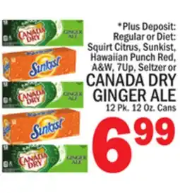C Town CANADA DRY GINGER ALE offer
