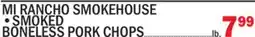 C Town MI RANCHO SMOKEHOUSE SMOKED BONELESS PORK CHOPS offer