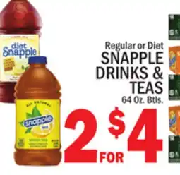 C Town SNAPPLE DRINKS & TEAS offer