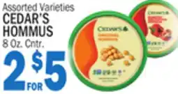 C Town CEDAR'S HOMMUS offer