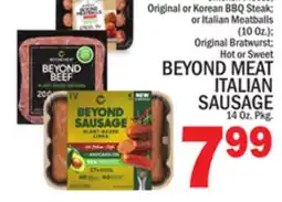 C Town BEYOND MEAT ITALIAN SAUSAGE 14 Oz. Pkg offer