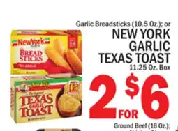 C Town NEW YORK GARLIC TEXAS TOAST 11.25 Oz. Box offer