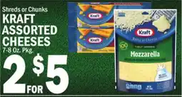 C Town KRAFT ASSORTED CHEESES offer