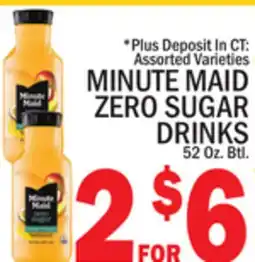 C Town MINUTE MAID ZERO SUGAR DRINKS offer