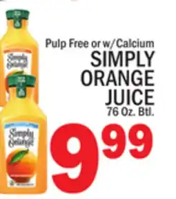 C Town SIMPLY ORANGE JUICE offer