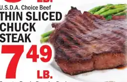 C Town THIN SLICED CHUCK STEAK offer