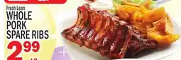 C Town WHOLE PORK SPARE RIBS offer