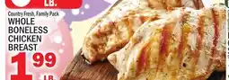 C Town WHOLE BONELESS CHICKEN BREAST offer