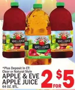 C Town APPLE & EVE APPLE JUICE offer