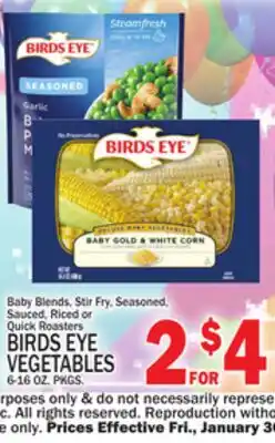 C Town BIRDS EYE VEGETABLES offer