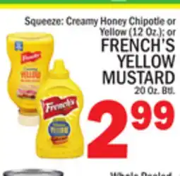 C Town FRENCH'S YELLOW MUSTARD 20 Oz. Btl offer