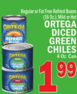 C Town ORTEGA DICED GREEN CHILES 4 Oz. Can offer