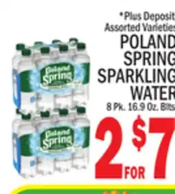 C Town POLAND SPRING SPARKLING WATER offer