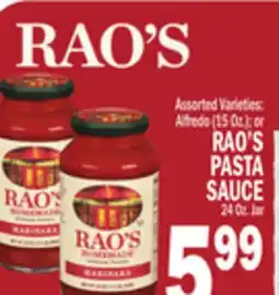 C Town RAO'S PASTA SAUCE offer