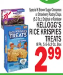 C Town KELLOGG'S RICE KRISPIES TREATS 8 Pk. 5.6-6.2 Oz. Box offer