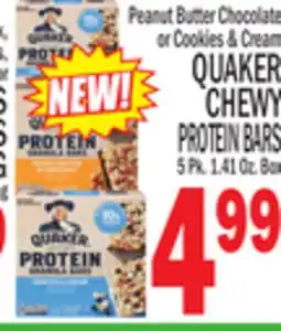 C Town QUAKER CHEWY PROTEIN BARS offer