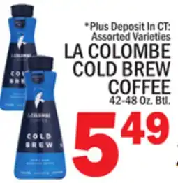 C Town LA COLOMBE COLD BREW COFFEE offer