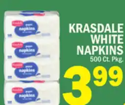C Town KRASDALE WHITE NAPKINS offer