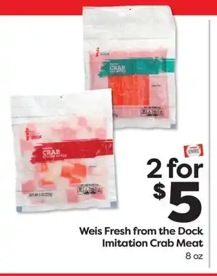 Weis Markets Weis Fresh from the Dock Imitation Crab Meat offer