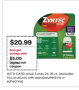 CVS Adult Zyrtec offer