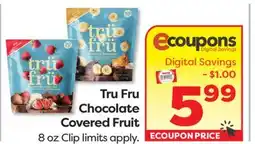 Weis Markets Tru Fru Chocolate Covered Fruit offer