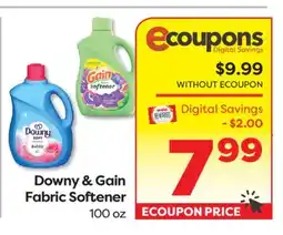 Weis Markets Downy & Gain Fabric Softener offer