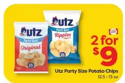 Weis Markets Utz Party Size Potato Chips offer