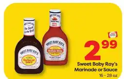 Weis Markets Sweet Baby Ray's Marinade or Sauce offer