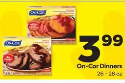 Weis Markets On-Cor Dinners offer