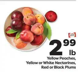 Weis Markets Yellow Peaches, Yellow or White Nectarines, Red or Black Plums offer