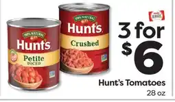 Weis Markets Hunt's Tomatoes offer