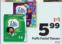 Weis Markets Puffs Facial Tissues offer