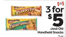Weis Markets José Olé Handheld Snacks offer