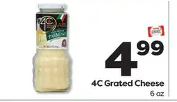 Weis Markets 4C Grated Cheese offer