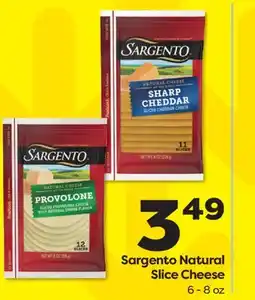 Weis Markets Sargento Natural Slice Cheese offer