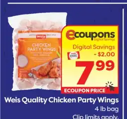 Weis Markets Weis Quality Chicken Party Wings offer
