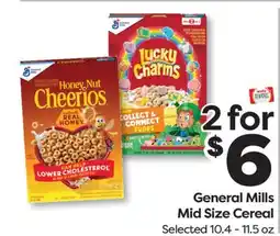 Weis Markets General Mills Mid Size Cereal offer
