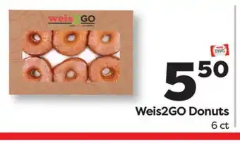 Weis Markets Weis2GO Donuts offer