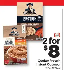 Weis Markets Quaker Protein Instant Oatmeal offer