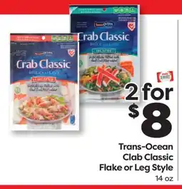 Weis Markets Trans-Ocean Clab Classic Flake or Leg Style offer
