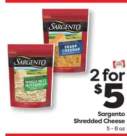 Weis Markets Sargento Shredded Cheese offer