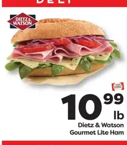 Weis Markets Dietz & Watson Gourmet Lite Ham offer
