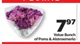 Weis Markets Value Bunch of Poms & Alstroemeria offer